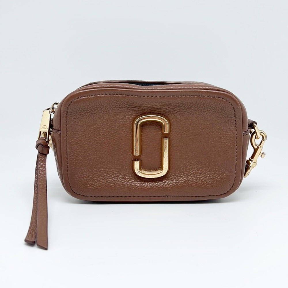 MARC JACOBS | Soft Shot Camel Pebbled Leather Crossbody